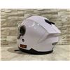 Image 3 : White Full Face Motorcycle Helmet with Sun Visor