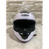 Image 7 : White Full Face Motorcycle Helmet with Sun Visor