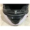 Image 8 : White Full Face Motorcycle Helmet with Sun Visor