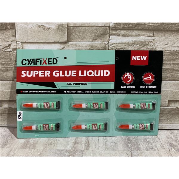 Pack of 6 Super Glue