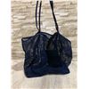 Image 1 : Womens Mesh Shoulder Bag Navy Blue