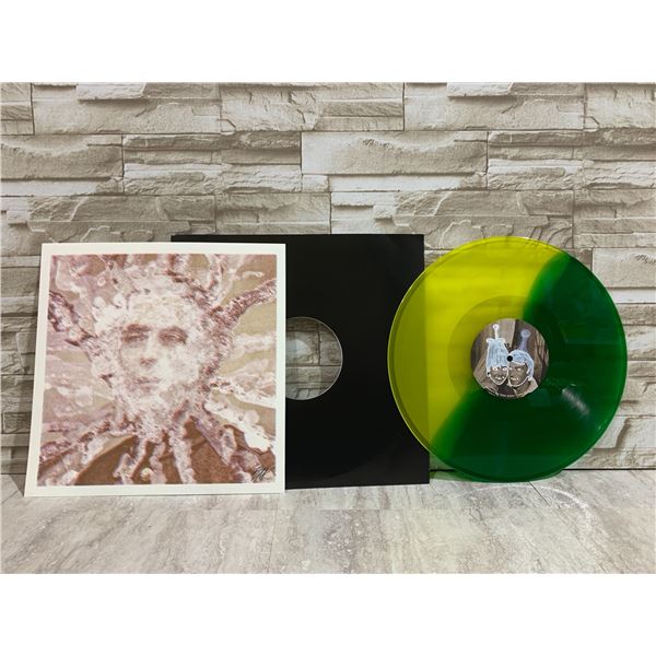 Current 93 Skeletal Rainbow Green & Yellow Coloured Vinyl With Autographed Print LP Record