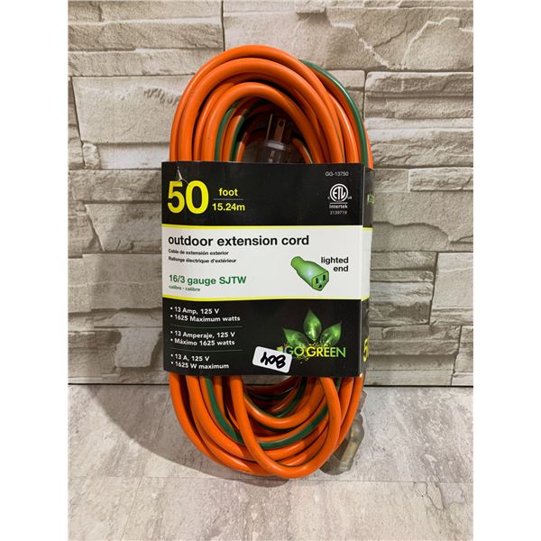 50 Foot Outdoor Extension Cord