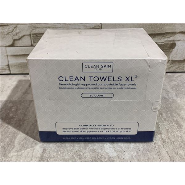 Clean Skin Club Clean Towels XL 50 Count