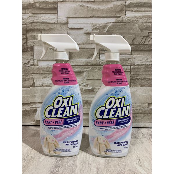 Lot of 2 Oxi-Clean Baby Stain Remover Multi-Purpose 651ml