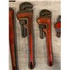 Image 4 : Lot of Mixed Sized Pipe Wrenches for Plumbing