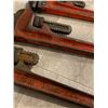 Image 8 : Lot of Mixed Sized Pipe Wrenches for Plumbing