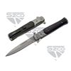 Image 1 : 5" BLACK STILETTO STYLE LINER LOCK