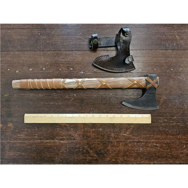 Handmade Viking Axe w/ Leather Sheath