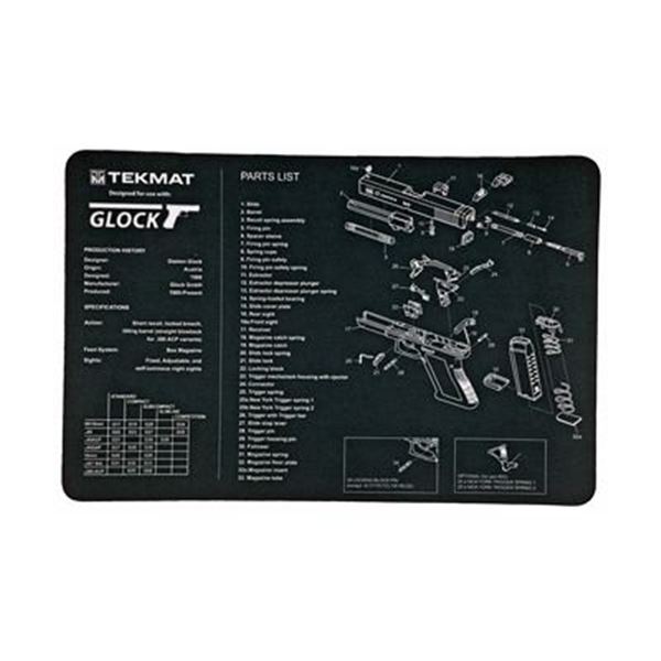 TEKMAT PISTOL MAT FOR GLOCK BLK