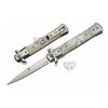 Image 1 : 5" WHITE ORIGINAL STILETTO TYPE LINER LOCK
