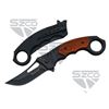Image 1 : 5.5" WOOD KARAMBIT STYLE LINER LOCK
