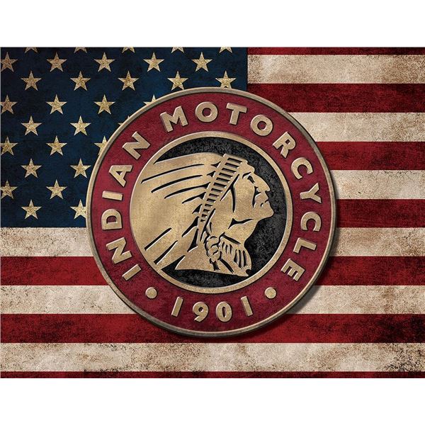 "Indian Motorcycle" Flag