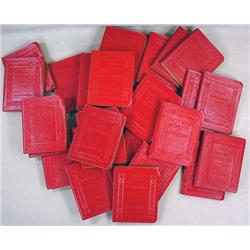 LOT OF 29 C. 1930'S MINIATURE BOOKS - LITTLE LEATH