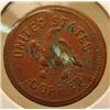 Image 2 : 1863 CIVIL WAR ERA TOKEN - UNITED STATES COPPER - 