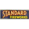 Image 1 : RARE EARLY STANDARD FIREWORKS PAPER ADVERTISING SI