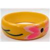 Image 1 : VINTAGE HAND PAINTED BAKELITE BRACELET