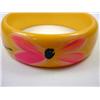 Image 2 : VINTAGE HAND PAINTED BAKELITE BRACELET