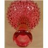 Image 3 : VINTAGE CRANBERRY GLASS BARBER BOTTLE - Approx. 7"