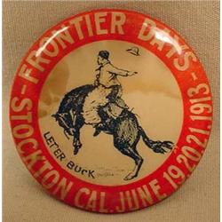 1913 STOCKTON, CA FRONTIER DAYS RODEO CELLULOID PI