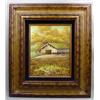 Image 1 : OIL PAINTING OF A COUNTRY SCENE ON CANVAS - FRAMED
