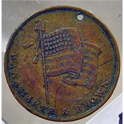 VINTAGE TRADE TOKEN WANAMAKER AND BROWN BOYS CLOTH