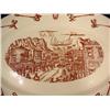 Image 2 : VINTAGE WALLACE CHINA PLATTER - WESTERN DESIGN - A