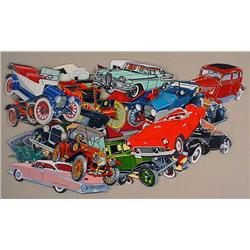 LOT OF VINTAGE SODA FOUNTAIN / ICE CREAM DIE CUTS