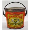 Image 1 : VINTAGE PICKWICK PEANUT BUTTER TIN PAIL - Approx. 