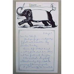 VINTAGE ALBERT F. HOUSE HANDWRITTEN LETTER - CIRCU
