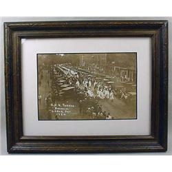 1924 KKK LABOR DAY PARADE PHOTO - FRAMED - Shows t