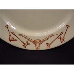 EARLY WALLACE CHINA PLATE - WESTERN DESIGN - Appro