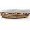 Image 1 : VINTAGE UMIAK ESKIMO BOAT - SIGNED - SEAL SKIN AND