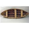 Image 2 : VINTAGE UMIAK ESKIMO BOAT - SIGNED - SEAL SKIN AND