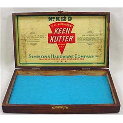 VINTAGE KEEN KUTTER ADVERTISING BOX - Approx. 9.25