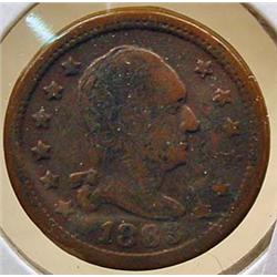 1863 CIVIL WAR ERA TOKEN - WILSON'S MEDAL