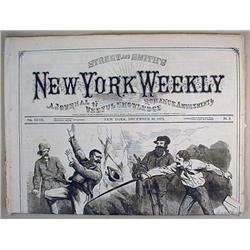 12-30-1872 NEW YORK WEEKLY NEWSPAPER - Incl. Thril
