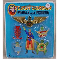 VINTAGE FLASH GORDON MEDALS AND INSIGNIA - NEVER O