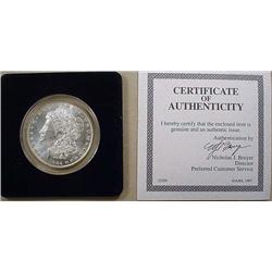 1884-O MORGAN SILVER DOLLAR - UNC.