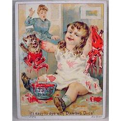 VICTORIAN TRADE CARD - DIAMOND DYES