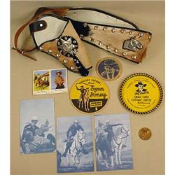 LOT OF VINTAGE COWBOY RELATED ITEMS - Incl. Child'