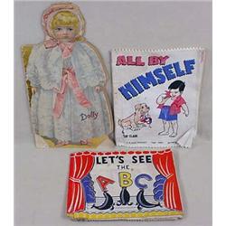 LOT OF 3 VINTAGE CHILDREN'S BOOKS - 2 are Cloth, 1
