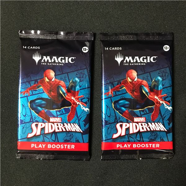 LOT OF 2 MAGIC THE GATHERING MARVEL SPIDERMAN SEALED BOOSTER PACKS