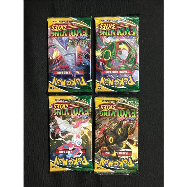 LOT OF 4 POKEMON TCG REVOLVING SKIES SEALED BOOSTER PACKS