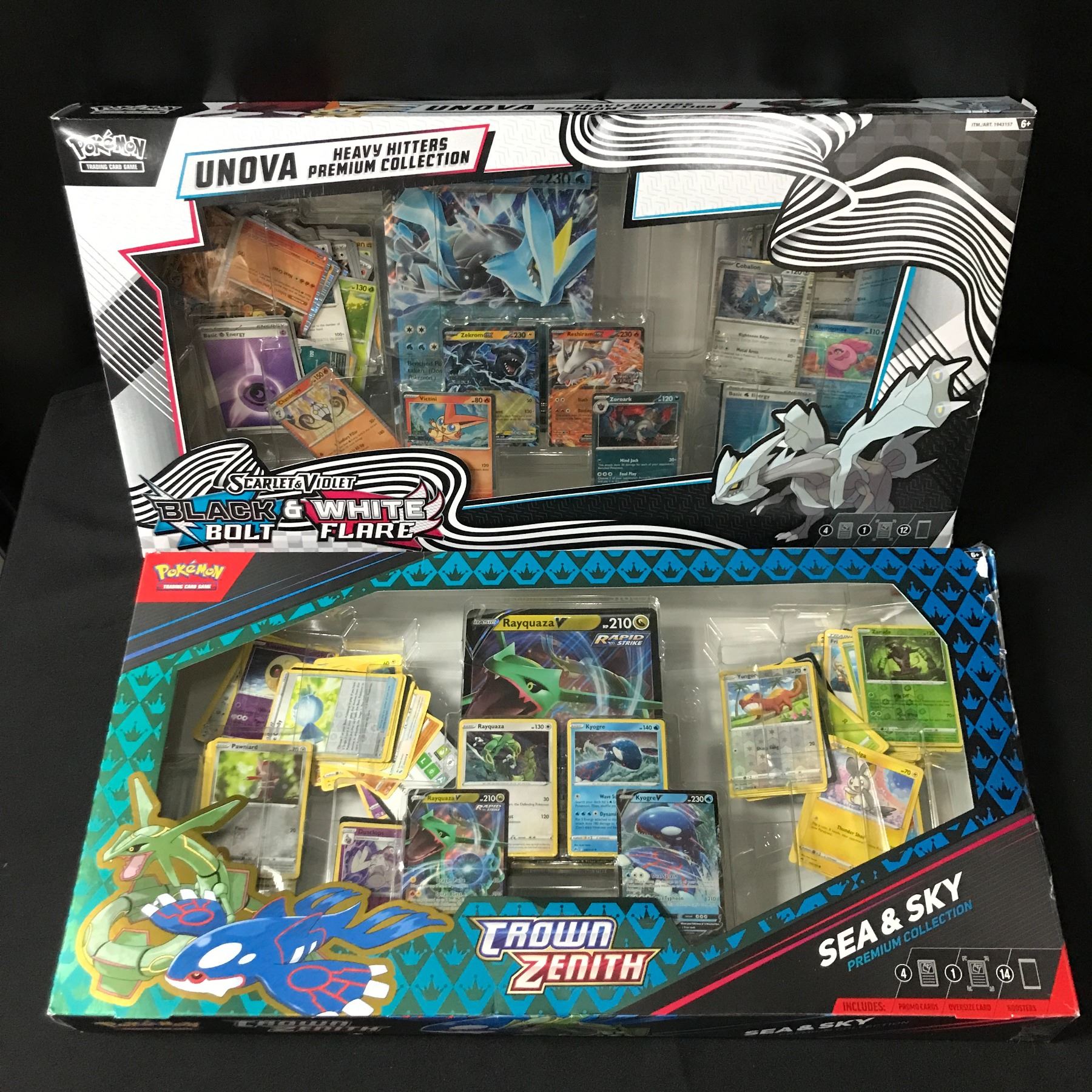 LOT OF 2 POKEMON TCG PREMIUM COLLECTION BOXES
