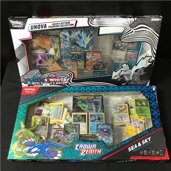 LOT OF 2 POKEMON TCG PREMIUM COLLECTION BOXES