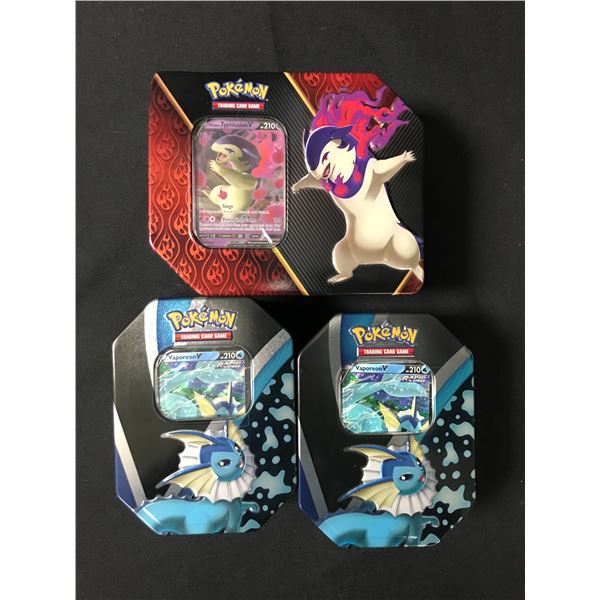 LOT OF 3 POKEMON TCG TINS