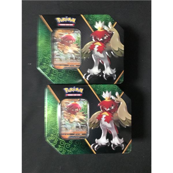 LOT OF 2 POKEMON TCG TINS