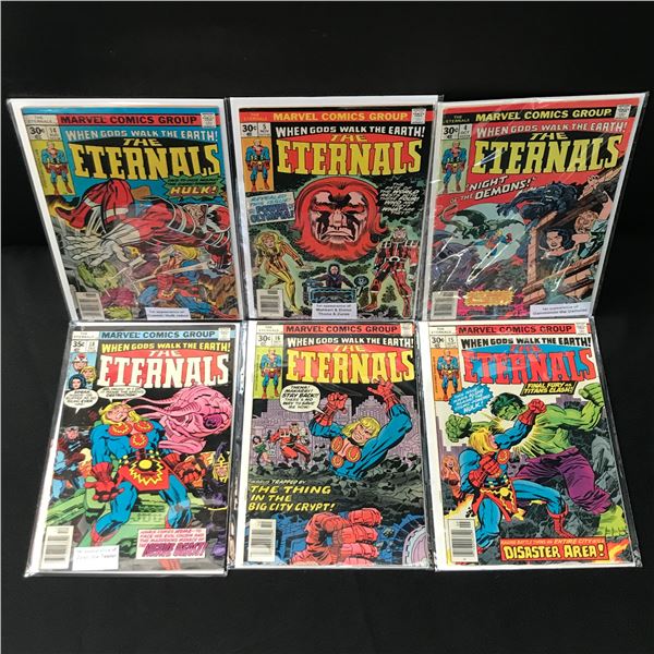 LOT OF 6 THE ETERNALS COMICS - MARVEL COMICS