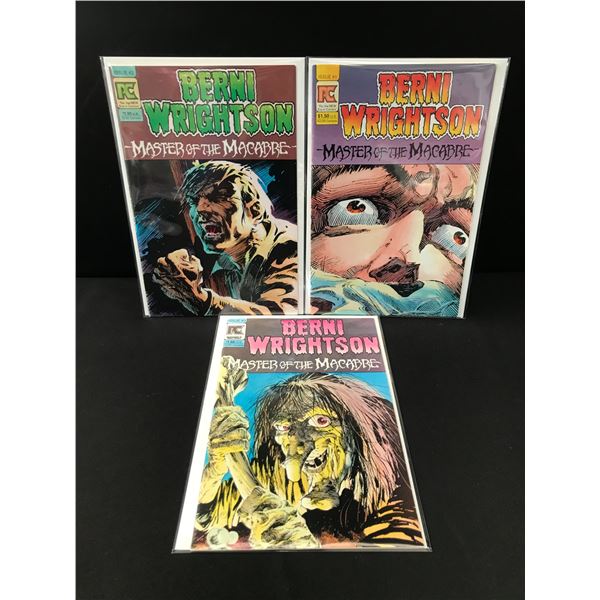 LOT OF 3 BERNI WRIGHTSON MASTER OF THE MACABRE COMICS - PC COMICS